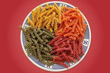 Image showing colorful pasta dish