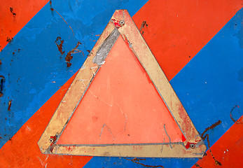 Image showing empty warning sign