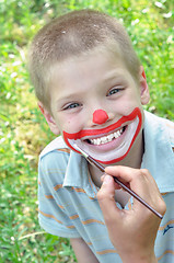 Image showing kid face mask paint 