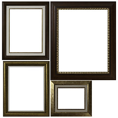 Image showing Four antique picture frames