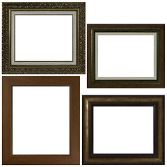 Image showing Four antique picture frames