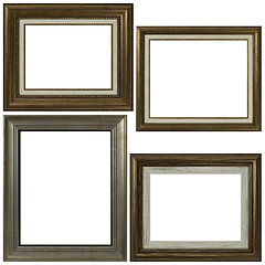 Image showing Four antique picture frames