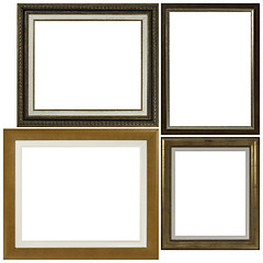 Image showing Four antique picture frames