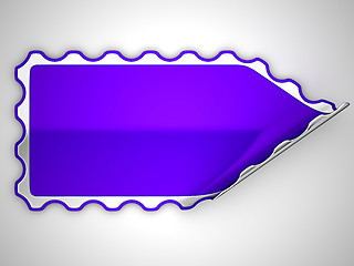 Image showing Violet hamous sticker or label 