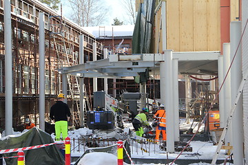 Image showing Busy construction site