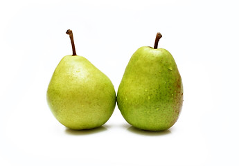 Image showing Two pears