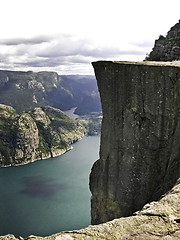 Image showing Preikestolen fjord