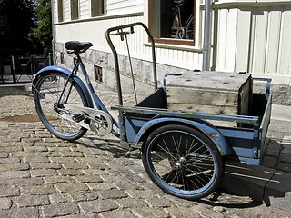 Image showing Old Norwegian traditional tricycle