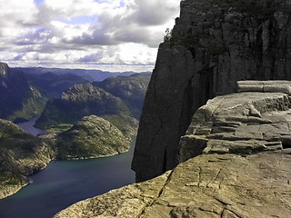 Image showing Preikestolen fjord