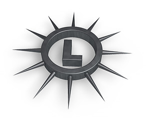 Image showing spiky letter l