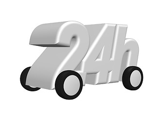 Image showing twenty four hours on the road