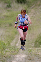 Image showing Senior running