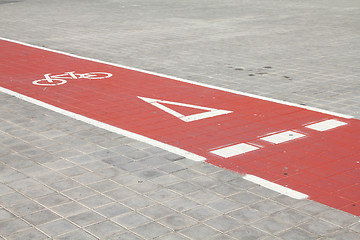 Image showing Bicycle path