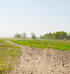 Image showing road in field