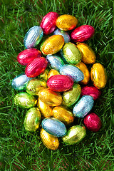 Image showing Chocolate Easter eggs