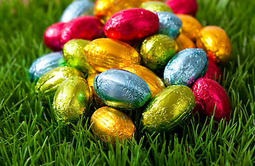 Image showing Chocolate Easter eggs