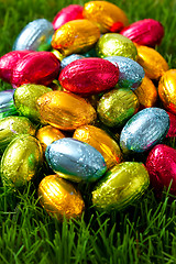 Image showing Chocolate Easter eggs