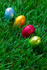 Image showing Chocolate Easter eggs