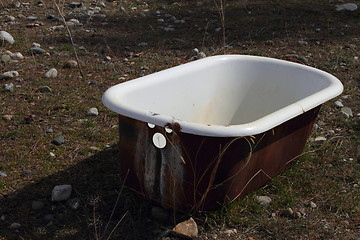 Image showing Old bath