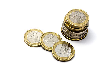 Image showing Euro coins