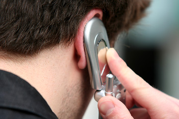 Image showing Businessman phoning