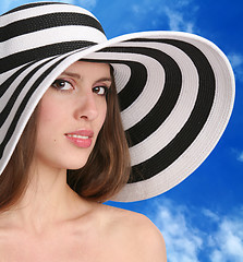 Image showing woman in hat