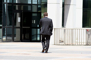 Image showing Businessman phoning