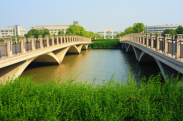 Image showing Two bridges