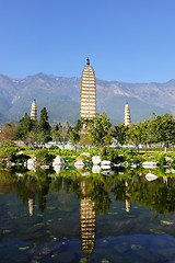 Image showing China Dali Buddhist pagodas