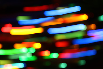 Image showing blurred color lights