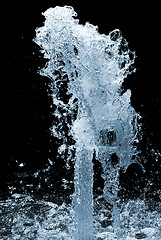 Image showing waterfall isolated on black