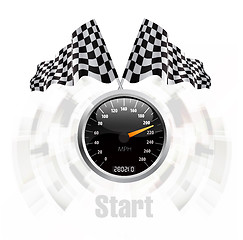 Image showing Speedometer background