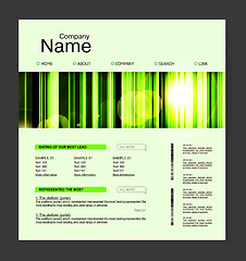 Image showing Website design template