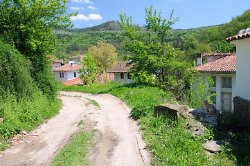 Image showing Dirt Road in Bulgarian Village