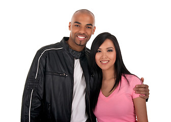 Image showing Happy interracial couple