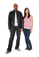 Image showing African American guy with Asian girlfriend