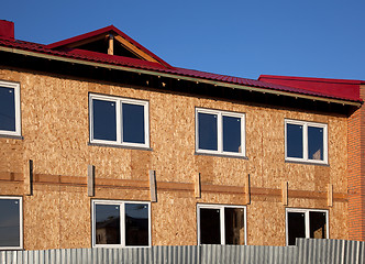 Image showing Construction of the house. Finishing work