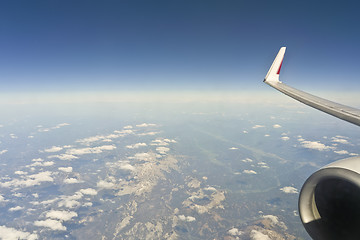 Image showing flight over clouds