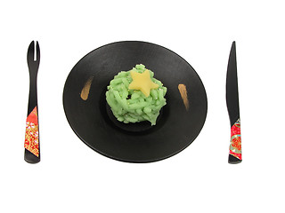 Image showing Japanese dessert set