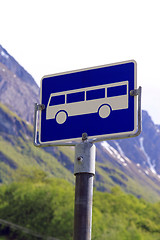 Image showing Norwegian road sign