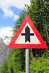 Image showing Norwegian road sign