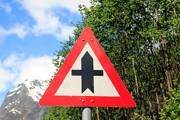 Image showing Norwegian road sign