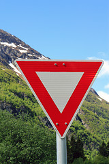 Image showing Norwegian road sign