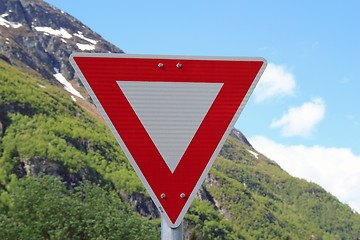 Image showing Norwegian road sign