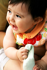 Image showing Baby laughing