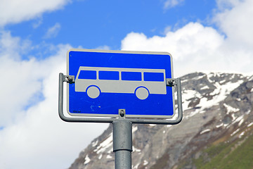 Image showing Norwegian road sign