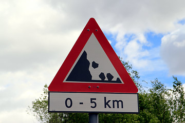 Image showing Norwegian road sign