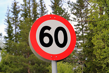 Image showing Norwegian road sign