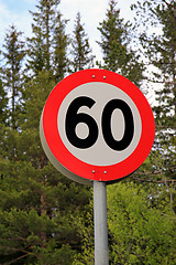 Image showing Norwegian road sign