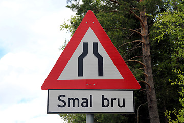 Image showing Norwegian road sign